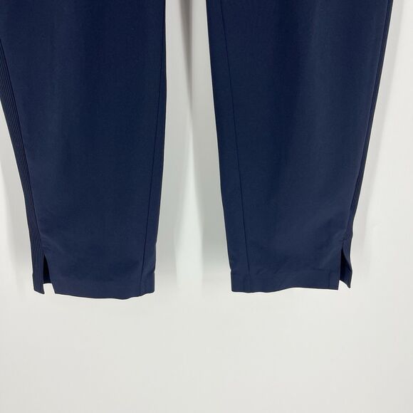 Athleta Pants Size 4 Womens Navy Brooklyn Ankle Pull On Travel Mid Rise Pockets - Picture 3 of 8